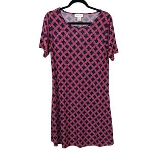 Top It Off Pink Flutter A-line Mini Dress Sheer Short Sleeve Round Neck‎